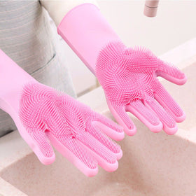 2pcs β Silicone Washing Gloves